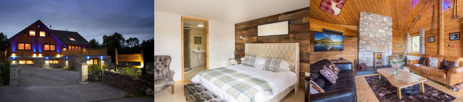 Luxury breaks Big Husky Lodge scotland 