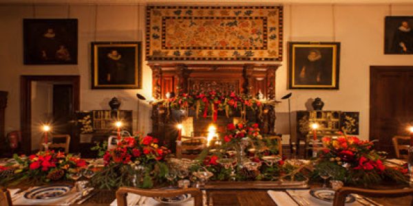 Broomhall House Dining Room at Christmas